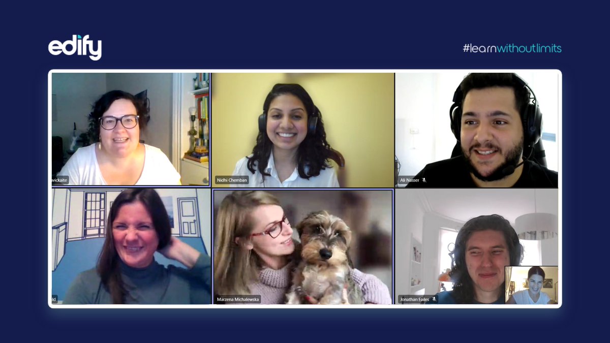 edify_ac's tweet photo. With many of us working from the four corners of the planet, team gatherings and getting to know each other can be tricky. But not at edify! @sarunele @DrKatyMould  @ChembanNidhi  @Mi1992Marzena  @JuditChackal 

Join us and #BeAnEdifier
#edify #learnwithoutlimits #teamwork https://t.co/pZbEYcRG9v