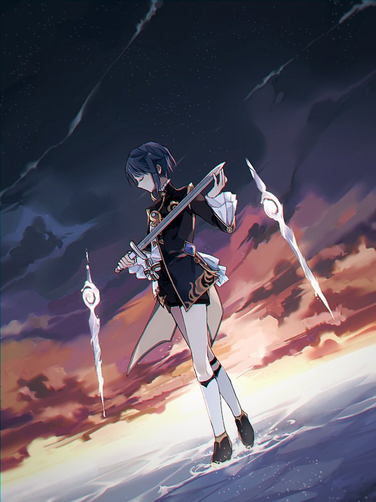 Happy Birthday 🎉 #Xingqiu

Practice on ocean waters ✨
#原神 #行秋生誕祭2021