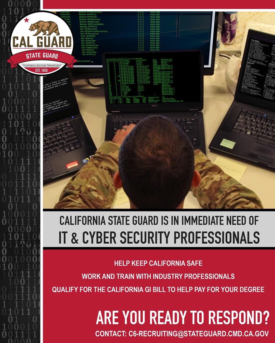 california-state-guard-on-twitter-the-california-state-guard-is-looking-for-experienced-information-technology-and-cyber-security-professionals-to-join-visit-https-t-co-bh8tytes4s-cybersecurity-informationtechnology-californiastateguard-https