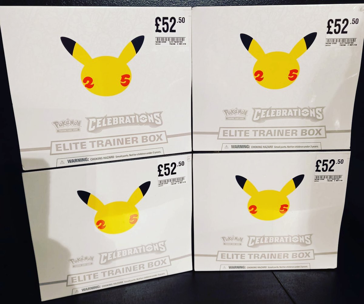 hmvIpswich's tweet photo. How cool are these?! New #Pokemon Elite Trainer boxes now in stock, featuring booster packs, a rulebook, dice, a collectors box to hold everything & more
#PokemonTrainer
#PokemonEliteTrainerBox
#Pikachu
#gottacatchemall
#merch #merchandise
#Christmas2021
@Shop_Sailmakers https://t.co/RtRBqcMdWY