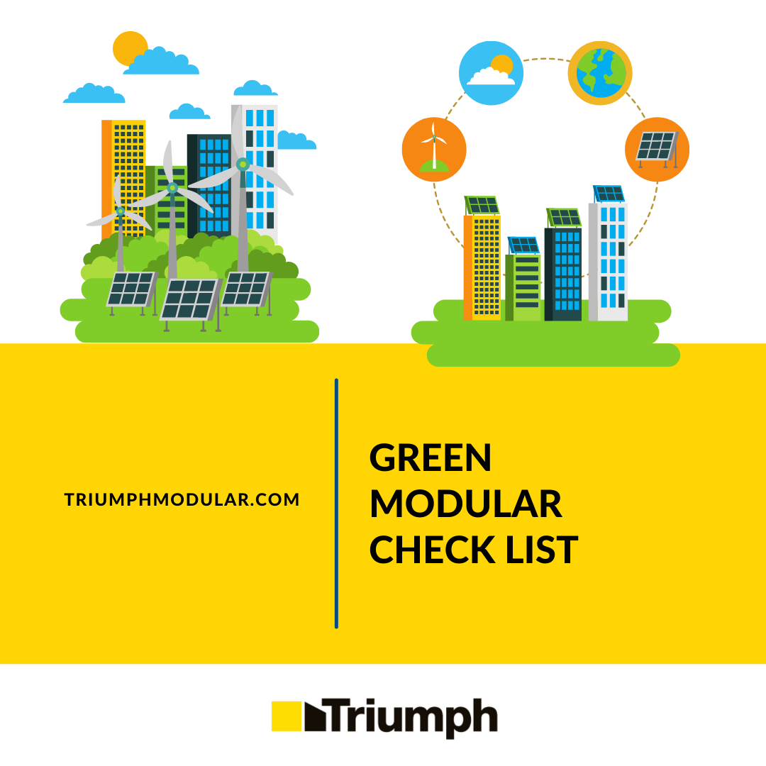 triumphmodular's tweet image. White roofing, eco-friendly wall finishes, and recycled content carpet tiles are all examples of basic green building design. These green building design elements come together to produce a healthier, more environmentally friendly building. #rethinkmodular hubs.ly/H0Wv73l0