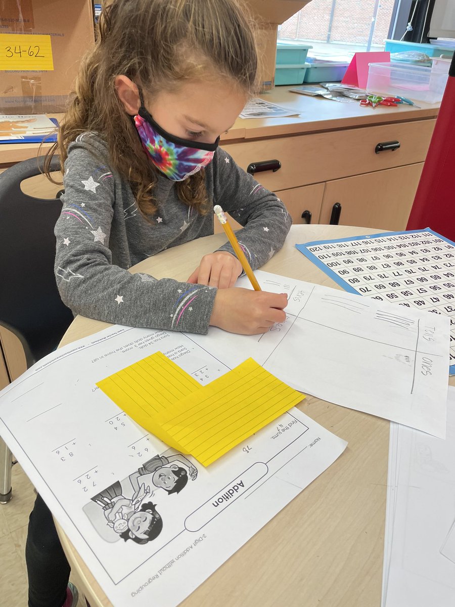 Working hard on math!! #wal109