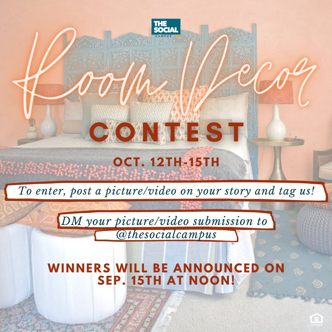 We are so excited for this contest! Make sure you prepare now to enter! 😊😊
.
.
#residents #studentspaces #apartments #collegedays #studenthousing #starkville #starkvilleapartments #mississippi #msu #hailstate #and #gobulldogs