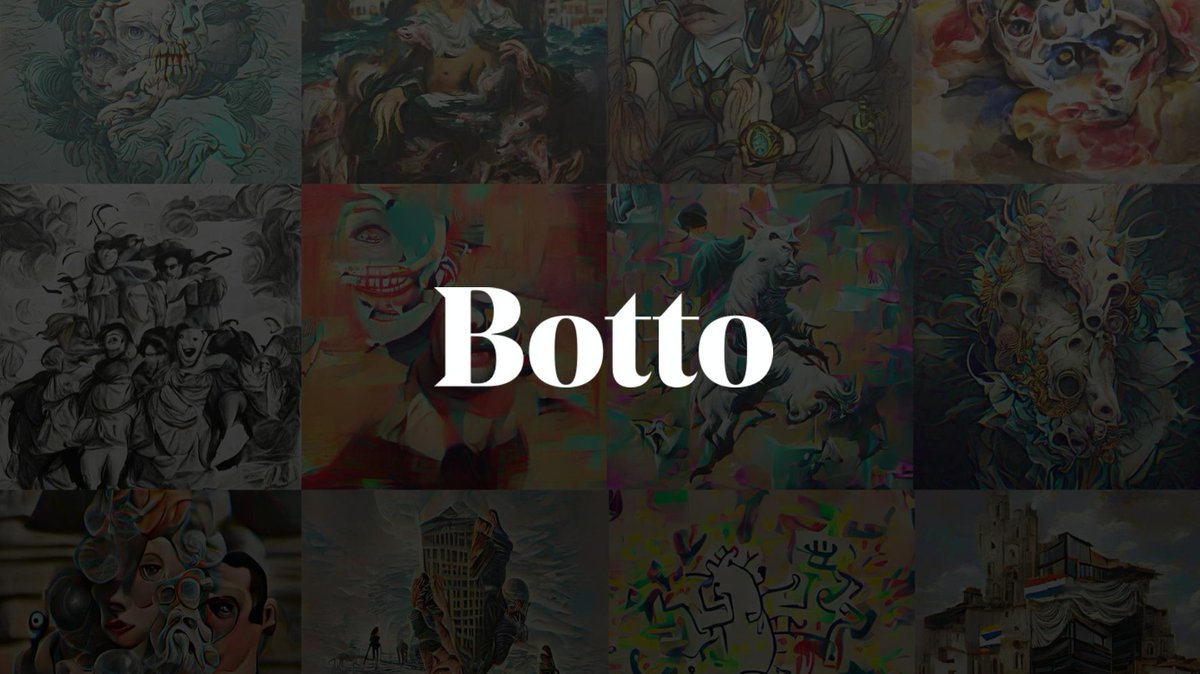 raulmarcosl's tweet photo. I finally can unveil what we have been working on during the past year!

Crypto world, please welcome Botto. https://t.co/ST5lgonKJk