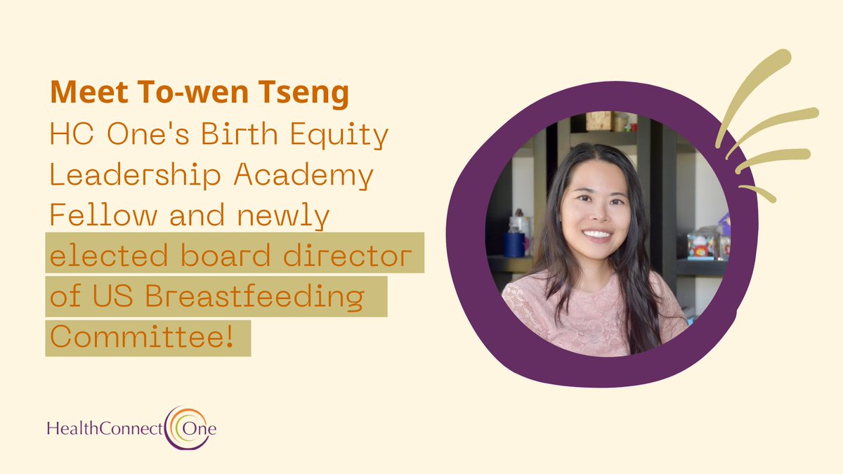 HealthConnctOne's tweet photo. Congratulations to @twtseng, former #BELA fellow, on her election as the new @USbreastfeeding Board Director!
To-wen is "excited to serve as a bridge between Asian communities and USBC and work with some of the most influential lactation activists in the U.S!" #FirstFoodEquity https://t.co/3nAogKI7kB