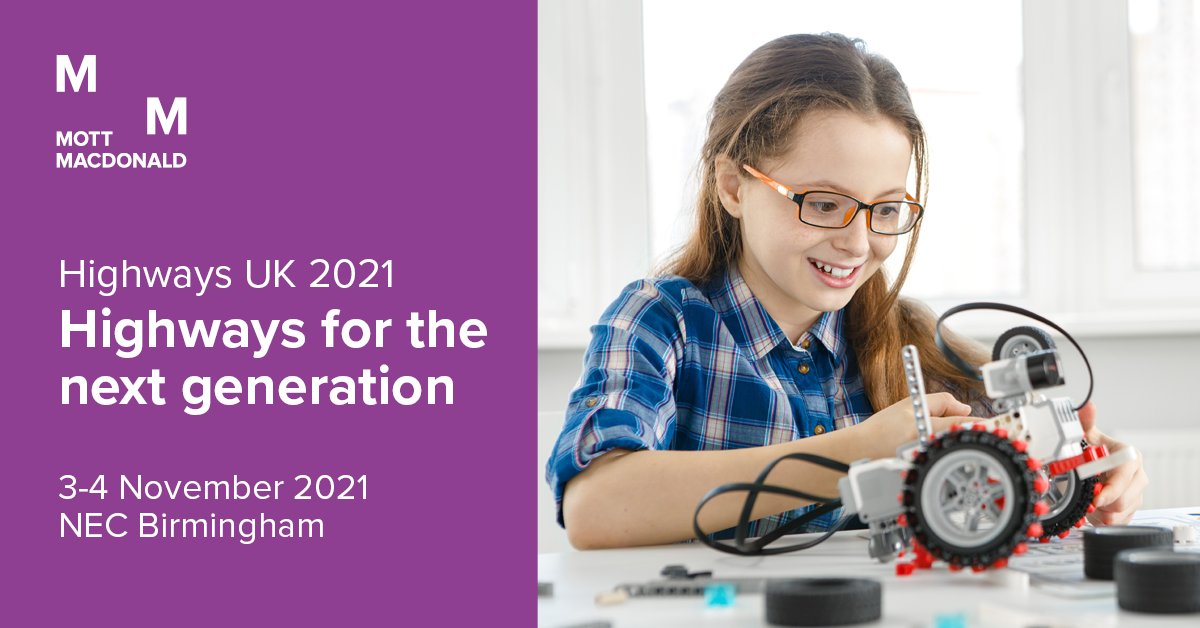 MottMacDonald's tweet photo. Join us at @HWYSUK to find out how we’re working on delivering #highways for the next generation. Register for free here: https://t.co/jOAUZqCH4h
#HighwaysUK #HWYSUK #Birmingham @TheNEC https://t.co/xMtuyZ8Zao