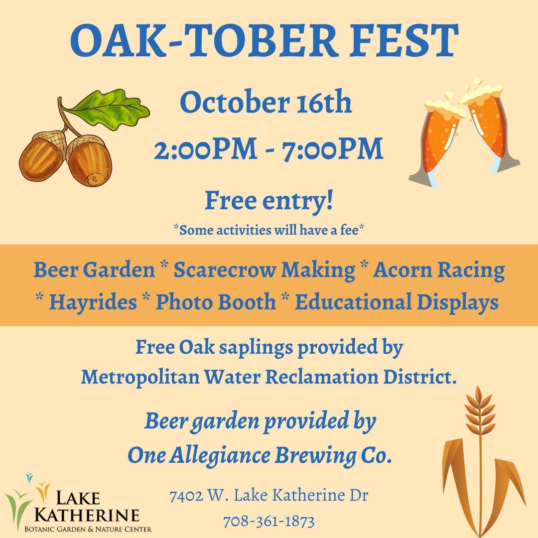 Join us at Oak-toberfest on October 16!