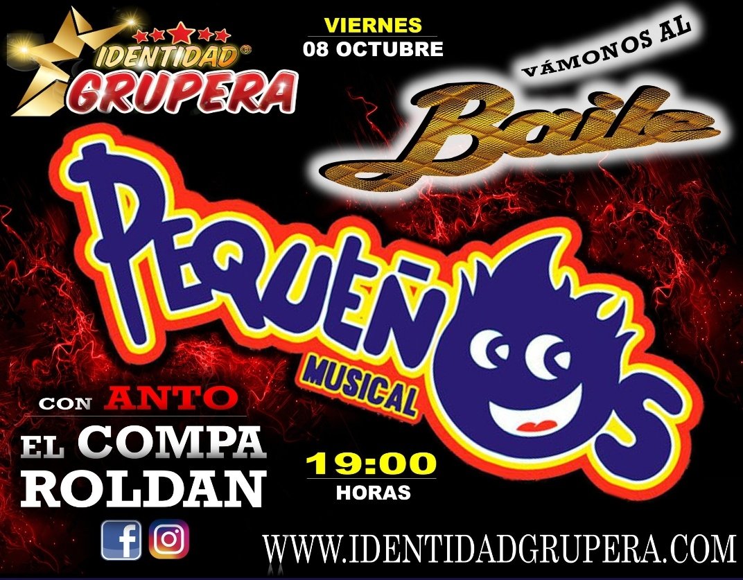 PequeeCar's tweet photo. No te puedes perder #VamonosAlBaile en @idgruperaofi con el fav @elcomparoldan_ @annie_ab21 @lorenaarcosgara @clubmediraspapa @bpm_mariana @AhoraQHagoSinTy @pekejakiiAaG @cachorritaBPM @LoUltimoBPM @romanticos_bpm @soni_bonis @Paco_BPM @lapekefansBpm https://t.co/aCyI659MvB