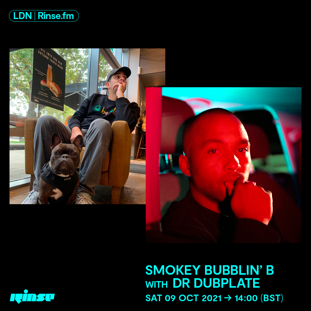 Up next at 2PM it's @SmokeyBubblinB with <a href="/DrDuBpLaTe/">Tom Pownall</a> only on rinse.fm/player + 106.8FM 

#RinseFM