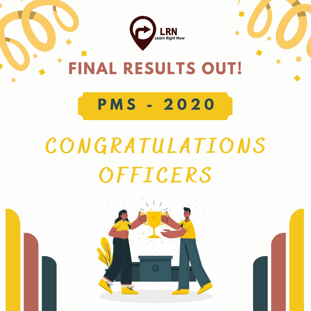 LearnRightNowHQ's tweet photo. #PMS2020 FINAL RESULT

Many many CONGRATULATIONS to all the candidates for qualifying the final part of #PMS2020
Good Luck Officers in your new venture. 🇵🇰👏

#LRN #LearnRightNow #CivilServices #Pakistan  #CivilOfficers  #provincialmanagementservice #CSS https://t.co/7Sg9POdcG1