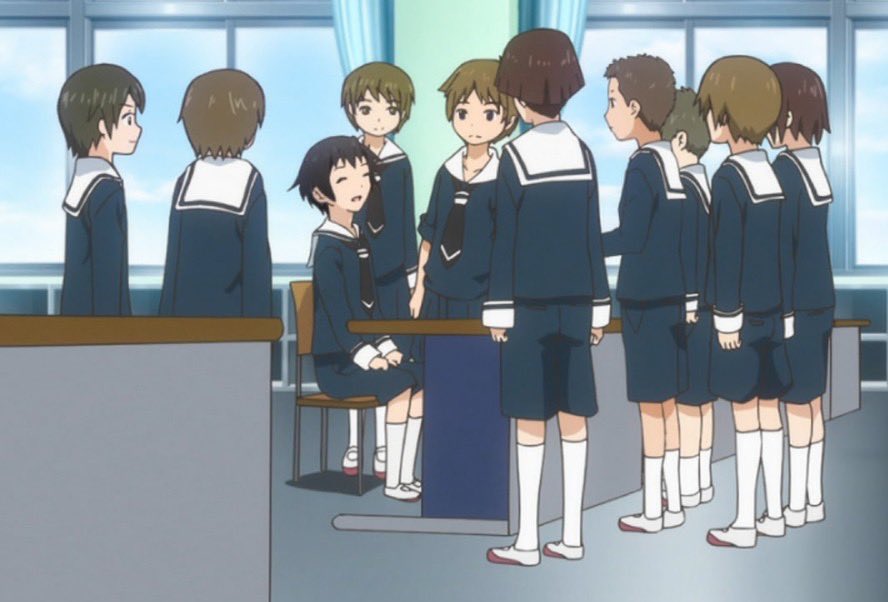 Lussapedersen アニメ お兄ちゃんだけど愛さえあれば関係ないよねっ 通称 おにあい 12年 アニメ 第10話に少しだけ登場しました 学校名不明 主人公たちの小学校時代を描いた回です デザインは いわゆる標準的なセーラー服にかなり近い Lussapedersen アニメ お兄ちゃんだけど愛さえあれば関係ないよねっ 通称 おにあい 12年 アニメ 第10話に少しだけ登場しました 学校名不明 主人公たちの小学校時代を描いた回です デザインは いわゆる標準的なセーラー服にかなり近い