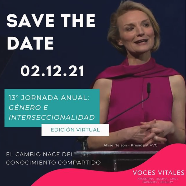 LorenaPiazze's tweet photo. Reservá tu agenda para la  13° Jornada Anual de @VocesVitalesAr💙 para las mujeres del Cono Sur
🇦🇷 🇧🇴 🇨🇱 🇵🇾 🇺🇾
GÉNERO E INTERSECCIONALIDAD “El cambio nace del conocimiento compartido"
📍Registrate https://t.co/1LjH53h2iK
🗓Jueves 2 de Diciembre 
🏢 Livestream 
⏰ 10 a 12:30hs https://t.co/7tbJIEY4oZ