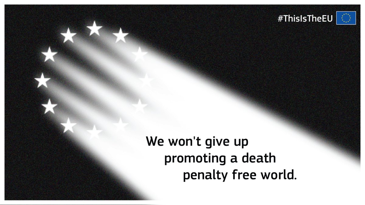 Today we reaffirm our firm opposition to capital punishment at all times, in all circumstances. We will not stop our work and our vigilance, our dialogue with those who have not yet accomplished abolition. Statement → europa.eu/!RUt7XN #EU4HumanRights #ThisIsTheEU