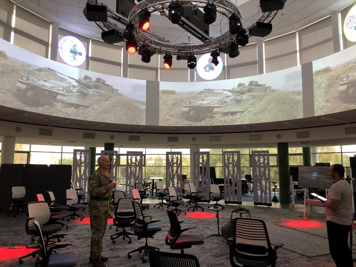 AFGFelton's tweet photo. And here, in the wilderness of Bristol, we have the lesser-spotted Late Entry Officer marvelling at the shiny new DE&S #Innovation Bridge. We are very impressed and look forward to some #Teamwork (and love a Gucci #coffee machine). #Defence #investment #backtowork #OneSTSP https://t.co/yQD2LwOvJu