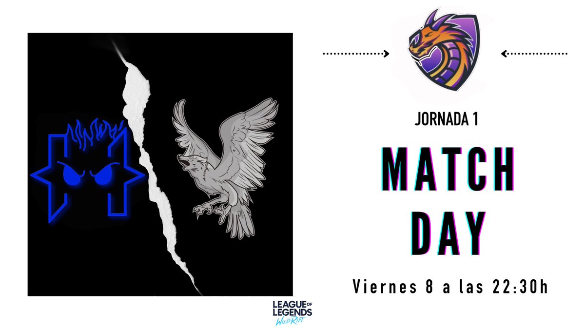 #MatchDay | #WildRift 

[🗓️] Hoy a las 22:30h

[🏆] <a href="/MushroomsMagik/">WR Magic League</a> 

[🆚] <a href="/havocesportspt/">Havoc Esports</a> blue

#HuntingNight #FamiliaRW🤍🖤