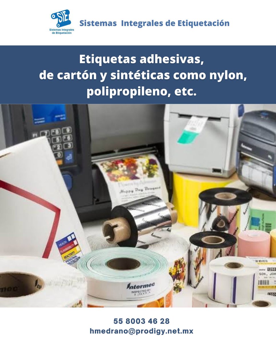 DeSitemas's tweet photo. En #SIE tenemos la calidad que necesitas para tu empresa, también los insumos adecuados.
#impresoras #zebra #SIE https://t.co/a5dFSxOSs8