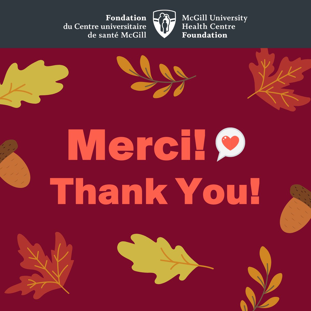MUHCFoundation's tweet photo. Last year, the MUHC Foundation raised over $24M to support the @cusm_muhc. And it’s all because of your support.👏 That’s why we wanted to take a moment now to share how grateful we are for your generosity. Thank you, from the bottom of our hearts.💗 https://t.co/qM72AwcvEq