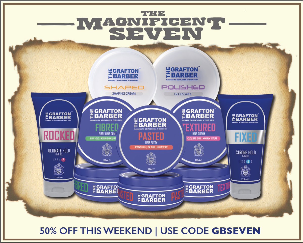GraftonBarber's tweet photo. 🚨 HURRY!! 🚨
For the next 30 MINUTES get 50% off #Pasted, #Shaped, #Polished, #Textured, #Fibred, #Rocked & #Fixed. 👉🏻USE CODE GBSEVEN AT CHECKOUT🛒
Get exclusive discounts & offers just like this joining #TheClub, visit
https://t.co/Wo5rwXqD9C for more info https://t.co/CWKkhkHIm4