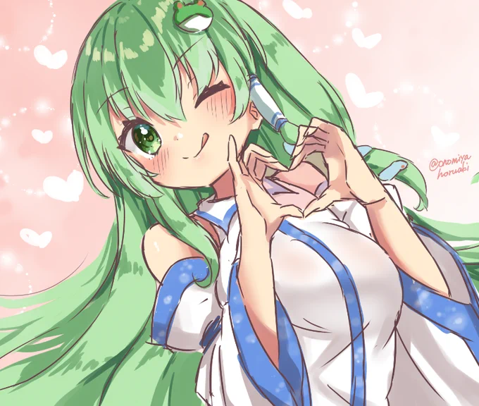みんなの早苗ちゃんだよ♡
#深夜の真剣お絵描き60分一本勝負 