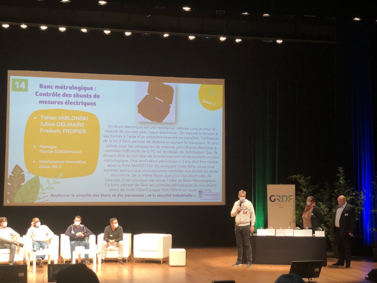 Dans une semaine dédiée Protection Cathodique, on se félicite pour le trophée innovation « coup de coeur du jury ».
Continuons à mettre en avant nos valeurs dont l’innov action 👏🏻🥇 
Fierté gazière 😁
@grdf <a href="/JoseBeaucamp/">José BEAUCAMP</a> <a href="/FloGrdf/">FloGRDF</a>