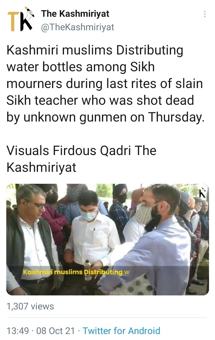 s_deceit's tweet photo. Fake #Kashmiriyat &amp; #KashmiriLiesDeceitDeception by @TheKashmiriyat @MehboobaMufti &amp; @QaziShibli👇
1)Man with cameraman slips in2 Sikh funeral to make vid
2)@jkpdp protest vs @OfficeOfLGJandK tweeted as #Kashmiriyat
3)No Muslim/ @pdp/ @JKNC_ in funeral of Paswan
C @AdityaRajKaul https://t.co/e2QfbD0Ntk