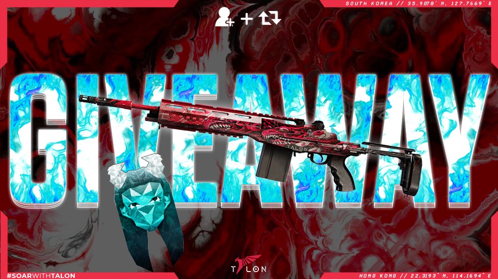 JessGOAT's tweet photo. Thanks to @Talon__esports I am giving away their brand new Talon MK14 skin &amp; my black ice charm!

👥Follow @JessGOAT &amp; @Talon__esports 
🔁Retweet this post

I have 3 sets up for grabs, so make sure you get in!

Winners drawn on Twitter within the next 5 days! https://t.co/cGZ0w8okNL