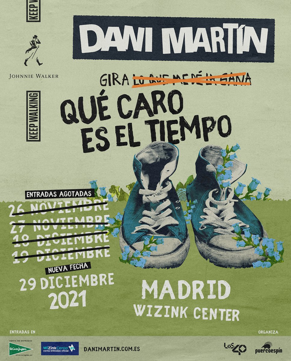 _danielmartin_'s tweet photo. ‘Dani, ¿vais a sacar más entradas?’ Ese es el mensaje que más he recibido en estas ultimas horas.
El número 5 es mi número favorito. Vamos a ser los primeros como artista y como público que hagamos 5 noches en un año en el Wizink Center. https://t.co/lGnTkhqRds