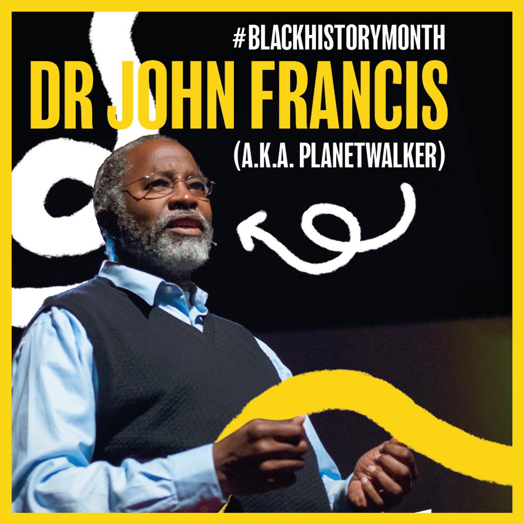 WeAreTearfund's tweet photo. This month we are excited to honor the voices and actions of people who have unknowingly influenced todays culture and we're starting with Dr John Francis. "We are the environment and how we treat each other is how we treat the environment." #Blackhistorymonth #peopleofinfluence https://t.co/csuYnyoSb1