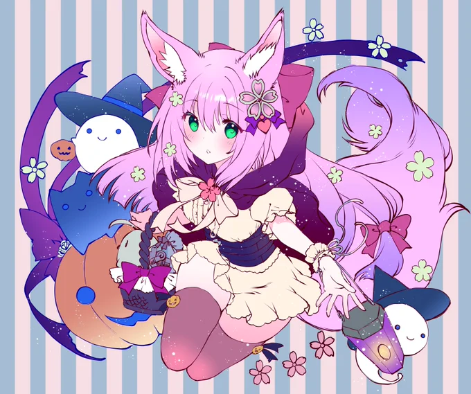 ハロウィン絵悩み中絵(*˘︶˘*).。.:*♡花月ちゃんかわいくてたまらない(*˘︶˘*).。.:*♡ #アズールレーン #花月 