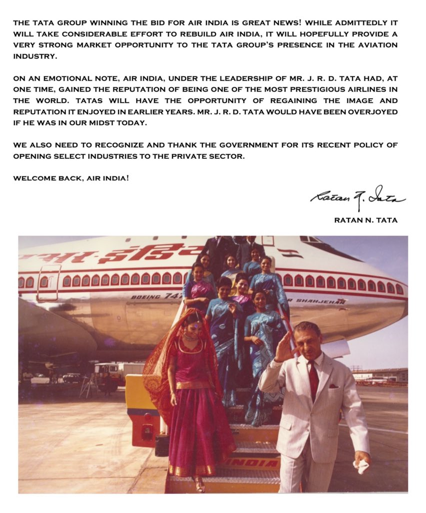 JRD tata Air India