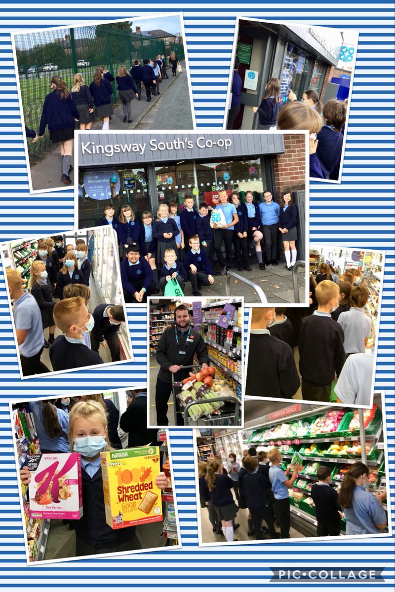 StAugustinesCPS's tweet photo. What a great morning for Y6- they’ve taken a trip to our local @Coopuk #kingswaysouth #latchford to explore food labelling and using labels to help to make healthier food and drink choices, especially snacks and cereal. Thank you @peteorm_uk &amp; Adam for your kindness &amp; generosity https://t.co/WPuRPvmeUy
