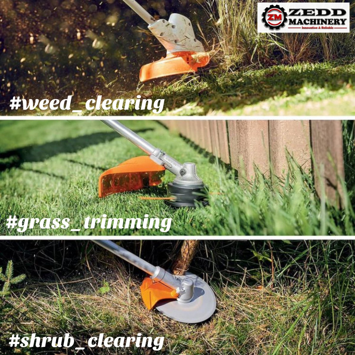 zeddmachinery's tweet photo. Now that's a TRIPLE threat!🔥🔥🔥

#brushcutter #zeddmachinery https://t.co/8rmn0FyRTT
