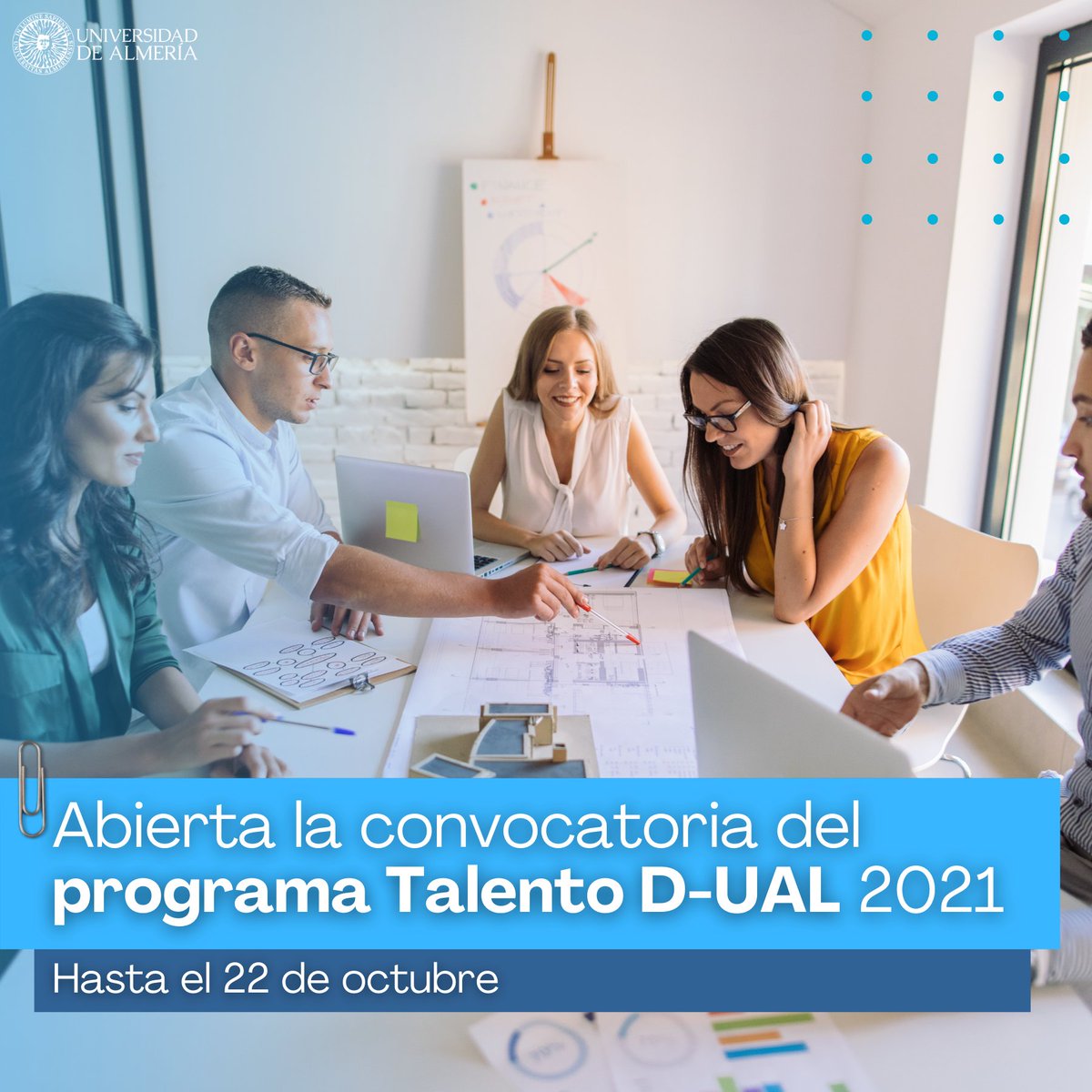 ualmeria's tweet photo. Este programa permite a estudiantes de último curso reemplazar la formación en el aula por FORMACIÓN PRÁCTICA en una empresa.

Las prácticas se realizarían durante el último cuatrimestre del curso y los 6 meses posteriores en una de las 19 empresas que participan en el programa. https://t.co/P4W56TDoQE