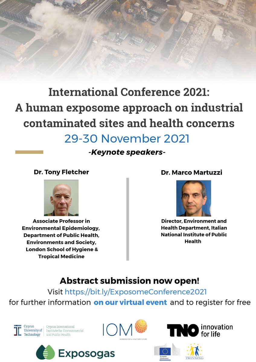 exposogas's tweet photo. 📣𝐈𝐧𝐭𝐞𝐫𝐧𝐚𝐭𝐢𝐨𝐧𝐚𝐥 #ExposomeConference2021: 𝐀 𝐡𝐮𝐦𝐚𝐧 #𝐞𝐱𝐩𝐨𝐬𝐨𝐦𝐞 𝐚𝐩𝐩𝐫𝐨𝐚𝐜𝐡 𝐨𝐧 𝐢𝐧𝐝𝐮𝐬𝐭𝐫𝐢𝐚𝐥 𝐜𝐨𝐧𝐭𝐚𝐦𝐢𝐧𝐚𝐭𝐞𝐝 𝐬𝐢𝐭𝐞𝐬 𝐚𝐧𝐝 #𝐡𝐞𝐚𝐥𝐭𝐡 𝐜𝐨𝐧𝐜𝐞𝐫𝐧𝐬 https://t.co/hdZkpsKlpd
❗️Abstract submission 𝐛𝐲 𝟑𝟏/𝟏𝟎/𝟐𝟏 https://t.co/Z9q8l3AG1X