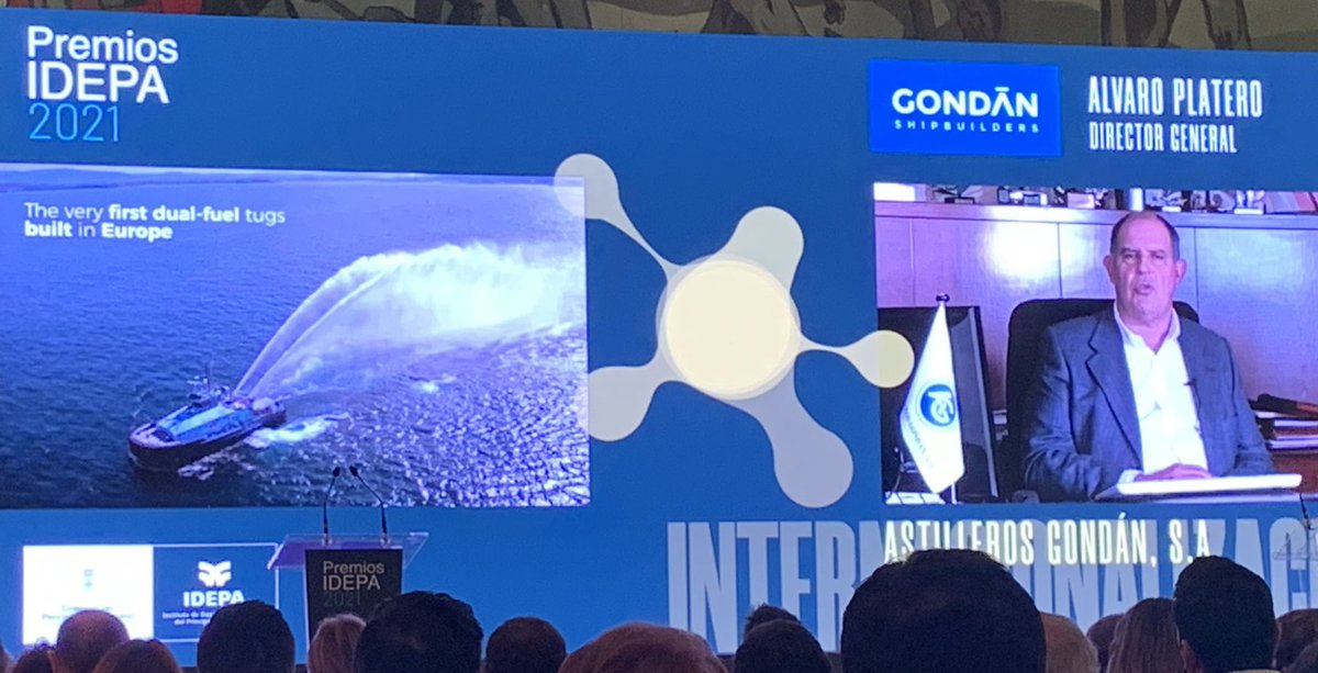 AlperiJove's tweet photo. Asistiendo a la entrega de Premios IDEPA 2021.
Nuestra más sincera enhorabuena a:

🏆Excade, Premio a la Innovación 
🏆Astilleros Gondán, Premio a la Internacionalización 

🏆PMG, Premio al Crecimiento empresarial 

@idepasturias #PremiosIDEPA https://t.co/0H74QDpM1Z