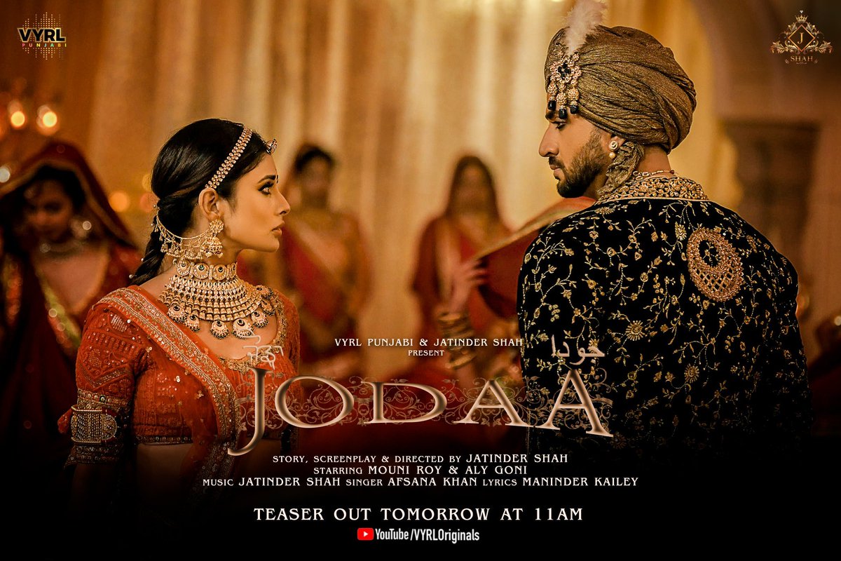 ChudharyAhmad23's tweet photo. The Most Awaited News is here 🤩
#Jodaa Teaser Is Cmg Tomorrow ❤️‍🔥
And Have A Look How Perfect They Both Are Looking In This Scene ✨
Can't wait The Magical Performance by Our Royal Duo #MouLy 💘

JODAA TEASER OUT TOMORROW 
#AlyGoni #FamAly https://t.co/ME58lYOPTy