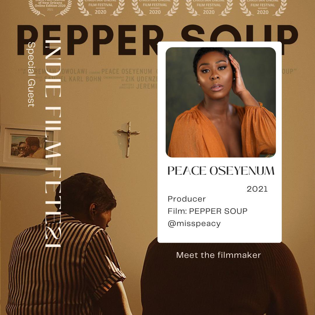 🎥 MEET THE FILMMAKER 📣

<a href="/MissPeacey/">Peace Amelia</a> Peace Oseyenum is a full time actress and first time producer. Peace has amounted over 30 credits in the space of 18 months and has an extensive amount of theatrical experience.

#IndieFilmFete21 <a href="/streathamspace/">Streatham Space Project</a>