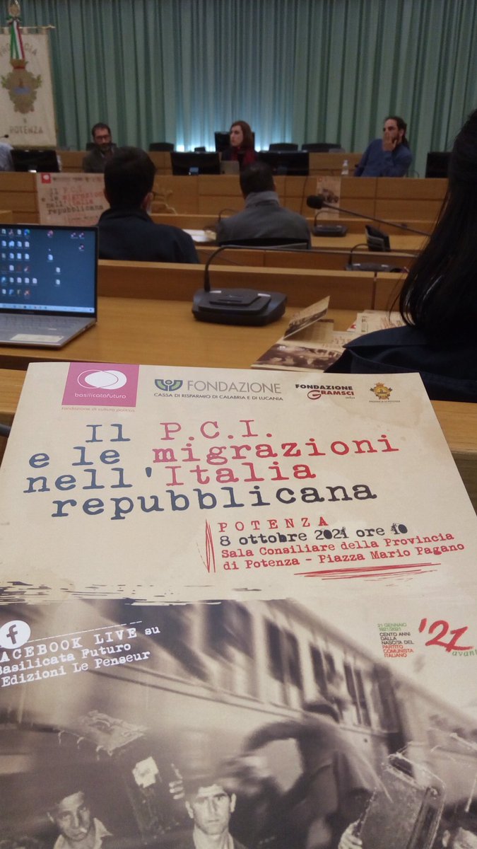 BasilicataFutur's tweet photo. #centenarioPCI...Il PCI e le migrazioni nell'Italia repubblicana...guarda in diretta...📽⏩  https://t.co/ivcW9KLd9U https://t.co/td2ofhqGMz