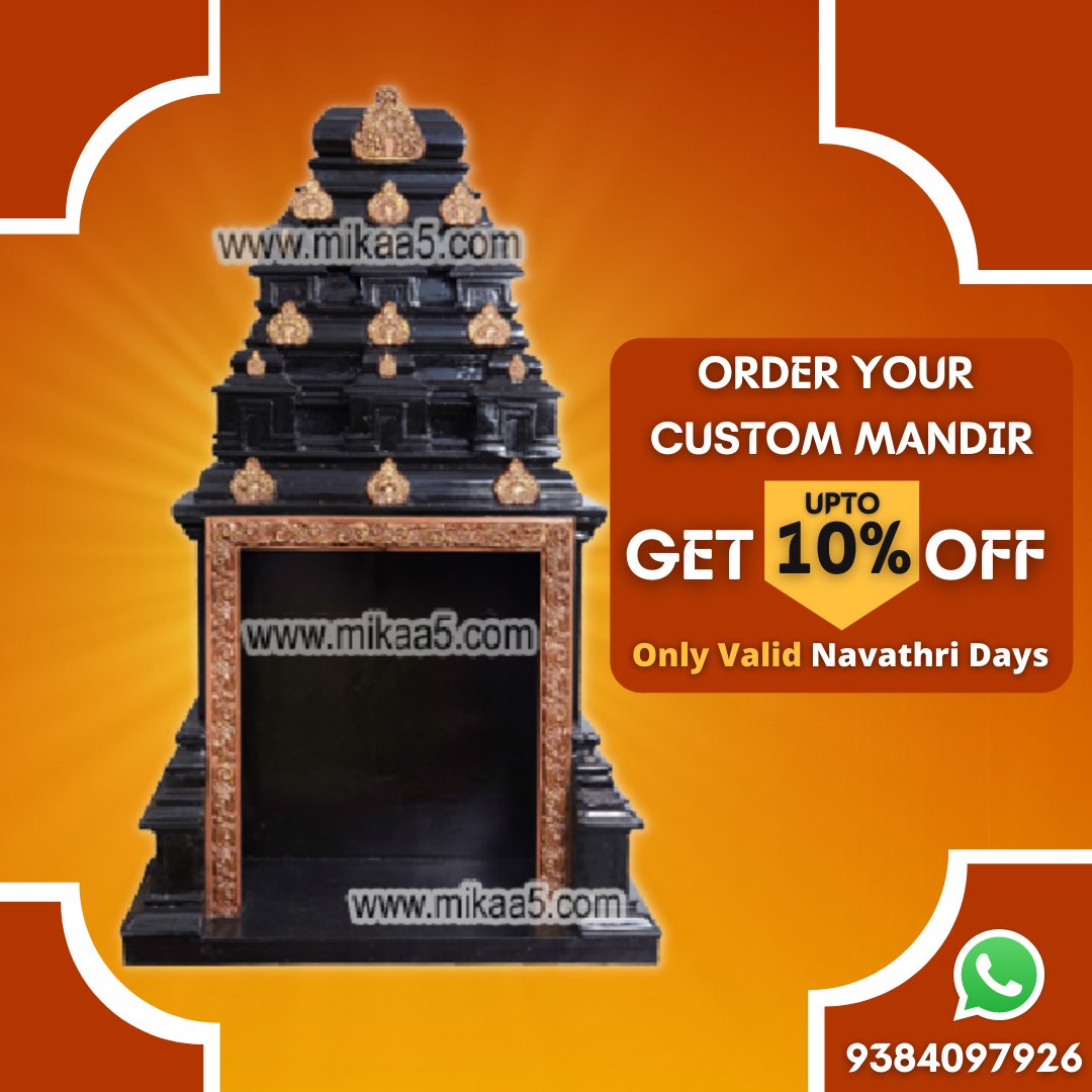 Mikaa5official's tweet photo. Order Your Customized Pooja Mandir
Get Upto 10% OFF
Only Valid #NavarathriDays
Place order on WhatsApp : 9384097926
#poojamandirsale #poojamandirfestival
#navrathrimandir #custommademandir #customizedtemple
#customizedmandir #woodenmandir #woodtemple #mandirforhome https://t.co/nsdh8IWbOM