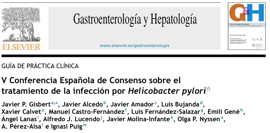 Francesc Balaguer (@frankbalaguer) on Twitter photo 🚨V Conferencia Española de Consenso sobre el tratamiento de la infección por Helicobacter pylori publicado en <a href="/gastroHepato/">Gastro y Hepato</a> <a href="/aegastro/">Aegastro</a>
<a href="/sepdigestiva/">Sociedad Española de Patología Digestiva (SEPD)</a>
authors.elsevier.com/a/1dtJpluD56i4u
<a href="/drapereza/">Angeles Perez Aisa</a> <a href="/jp_gisbert/">Javier P. Gisbert</a> <a href="/DonostiaLuis/">Luis Bujanda</a> <a href="/ignasipuigc/">Ignasi Puig 🩺</a> <a href="/CalvetXMD/">Xavier Calvet</a> <a href="/alcedo_javier/">Javier Alcedo</a> 🚨V Conferencia Española de Consenso sobre el tratamiento de la infección por Helicobacter pylori publicado en <a href="/gastroHepato/">Gastro y Hepato</a> <a href="/aegastro/">Aegastro</a>
<a href="/sepdigestiva/">Sociedad Española de Patología Digestiva (SEPD)</a>
authors.elsevier.com/a/1dtJpluD56i4u
<a href="/drapereza/">Angeles Perez Aisa</a> <a href="/jp_gisbert/">Javier P. Gisbert</a> <a href="/DonostiaLuis/">Luis Bujanda</a> <a href="/ignasipuigc/">Ignasi Puig 🩺</a> <a href="/CalvetXMD/">Xavier Calvet</a> <a href="/alcedo_javier/">Javier Alcedo</a>