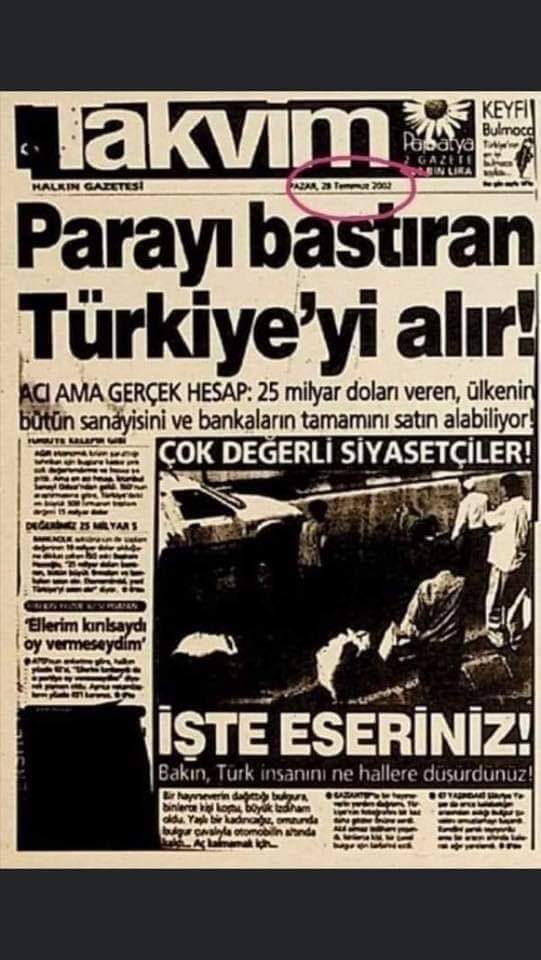 AKP ülkeyi sattı diyenler şu başlığı okusun.