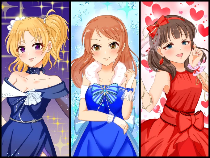 フォロワーさんの担当描きました
#北条加蓮 
#桐生つかさ
#佐久間まゆ 