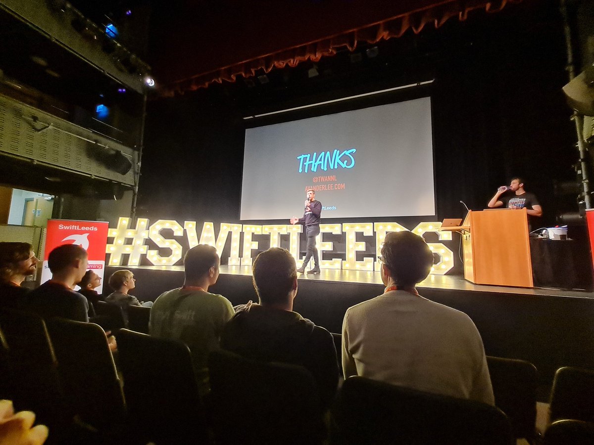 I had a great time attending the <a href="/swift_leeds/">SwiftLeeds</a> conference yesterday. There were so many inspiring talks and I've got plenty of notes of things to go and investigate today. I've also decided its time to start some indie dev projects 💪🏽🍎
