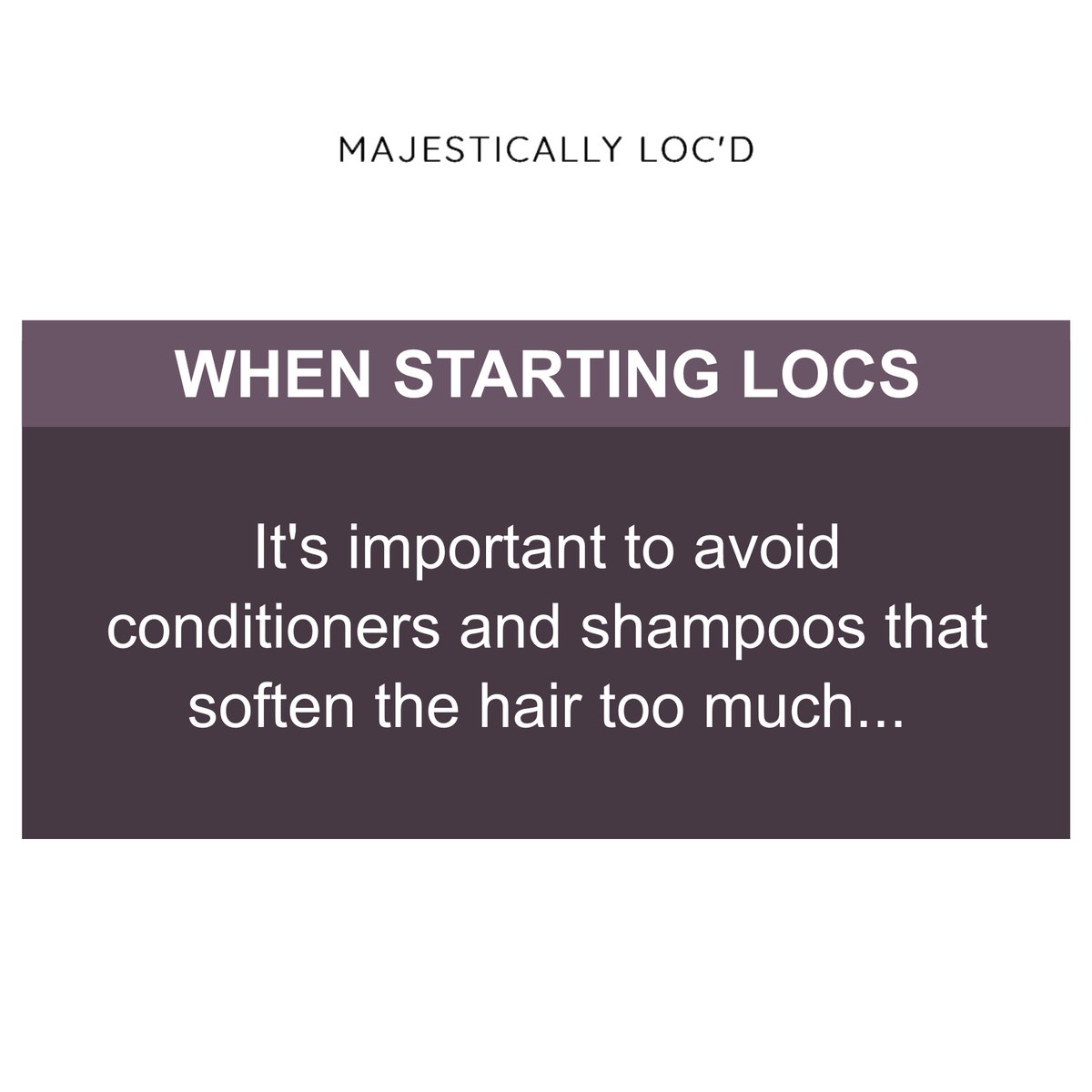 When starting locs, it’s important to avoid conditioners and shampoos that soften the hair too much. ⠀⠀⠀⠀⠀⠀⠀⠀⠀
💥 The hair needs to mat, solidify and form into the lock; soft locks won’t take shape.
.
#majesticallylocd #hairrestoration #latesthairstyles #trendyhairstyles