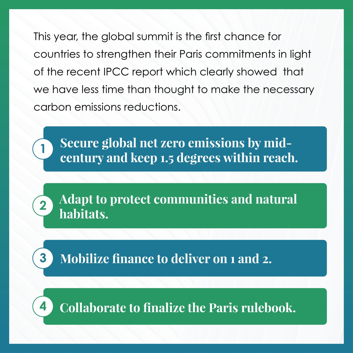 We are proud to be one of the first 150 signatories to the COP26 Sports Community Manifesto! 

Shout out to <a href="/ecoathletesteam/">EcoAthletes</a> for leading this initiative - We can't wait to show the leaders of #COP26 the passionate power of the #sportsindustry's voice! 

recipric.com/news-releases/…