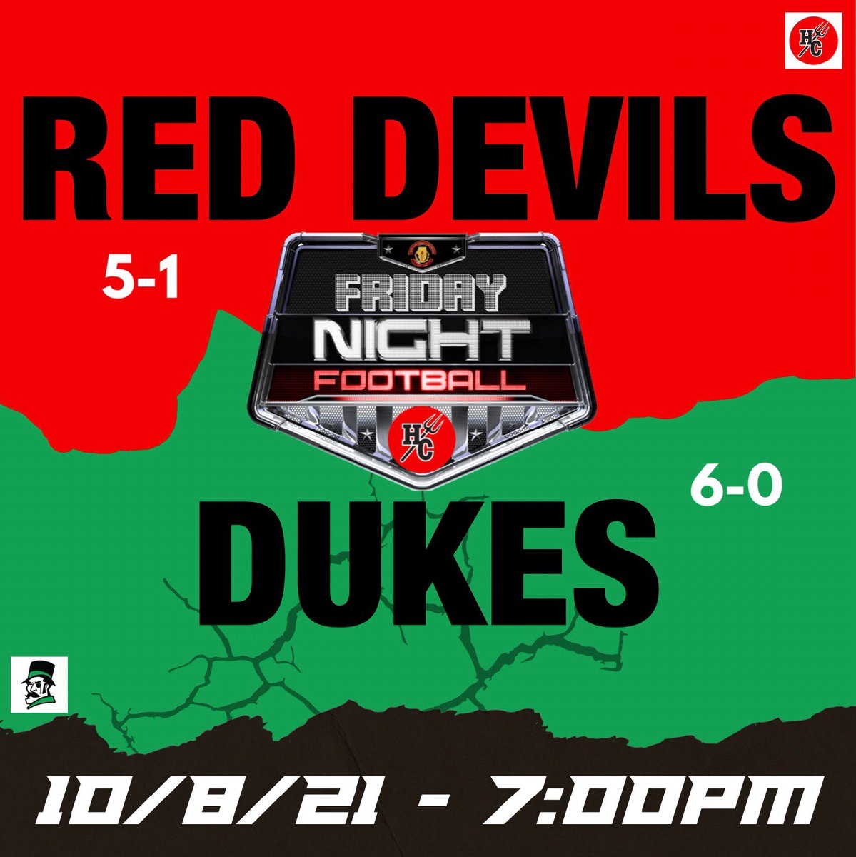 rymcq65's tweet photo. It’s Gameday! The West Suburban Silver Showdown, Red Devils vs Dukes is tonight at 7pm at York! These are the games you play for! #ALLIN #GRIT #OORAH #BurnTheBoat #HCvsYork #ItsaGreatDaytobeaRedDevil #BeatYork https://t.co/WQgCQ9hrPk