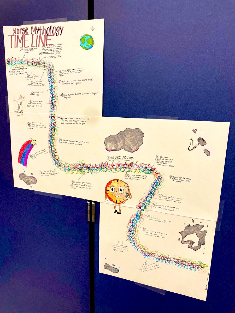 RJensen_CGHS's tweet photo. This week, my seniors have been diving deep into the world of Norse Mythology. Here’s just one amazing project they created! @tammy_schoen @DrMarkKaplan @DenJag https://t.co/UVolsbrAyH