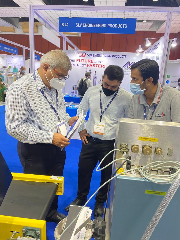 controlprintltd's tweet image. Day 2 at PackPlus South 2021 has been a success! 

We've had the incredible opportunity to meet multiple business representatives and offer our best support. 

#cpl #controlprint #packplus #hitex #hyderabadexpo #expo #exhibit #coding #marking #manufacturing #printers #printer