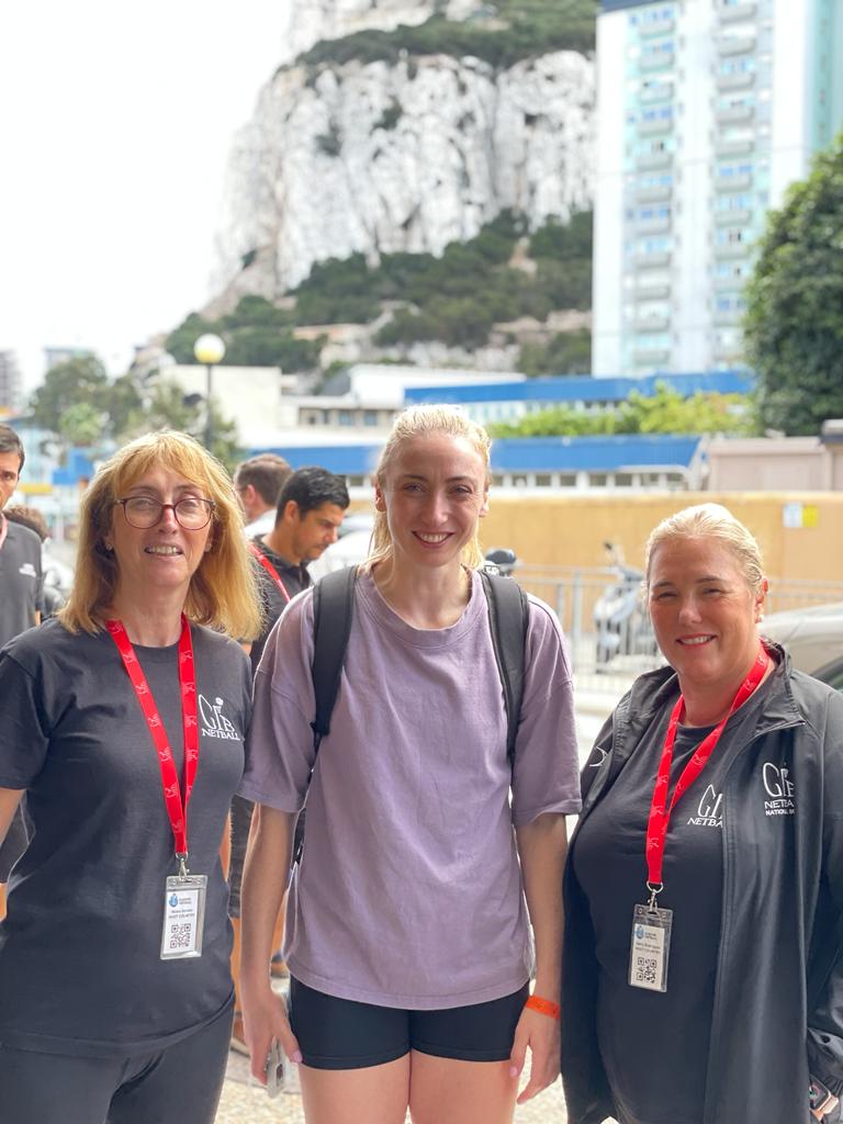 Guess who is visiting Gibraltar watching @EuropeNetball Open Challenge.... @jadeyclarke