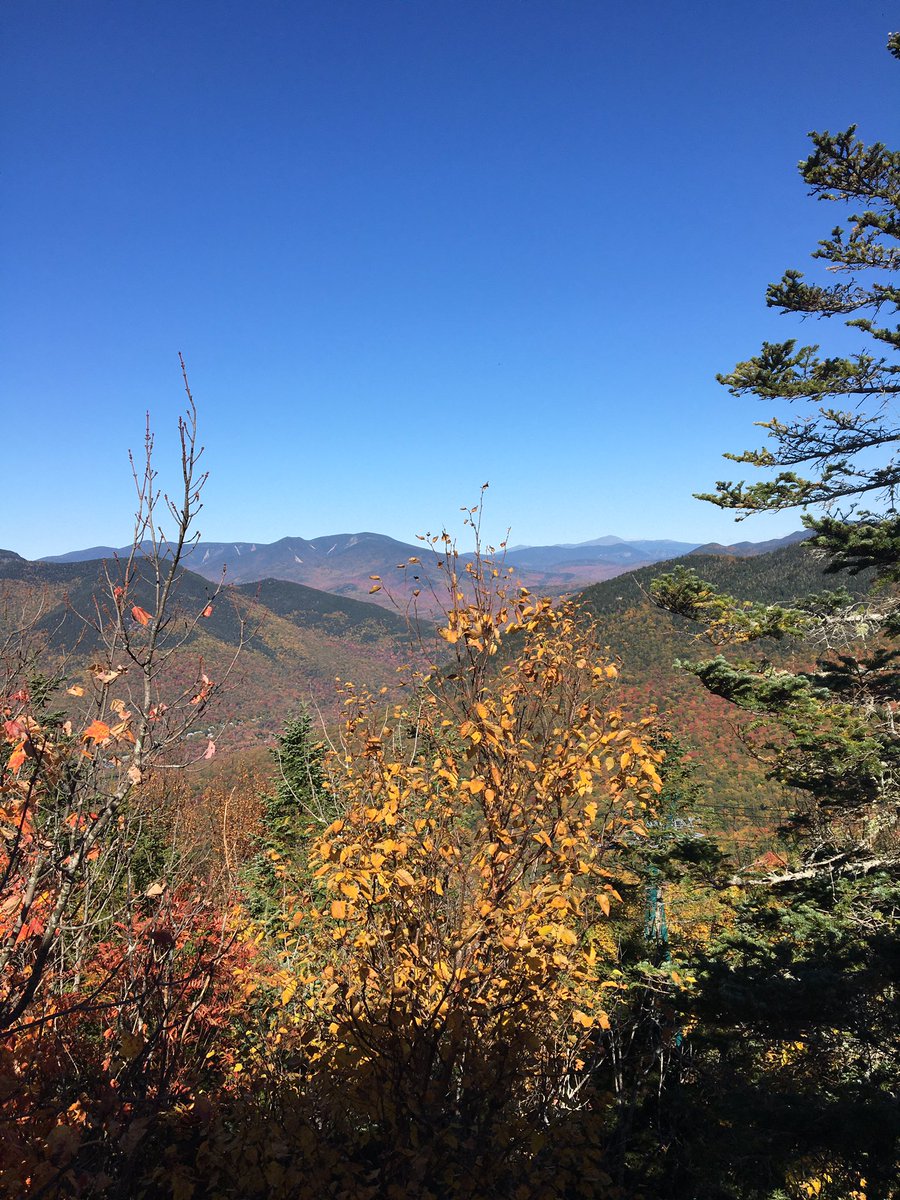 MsAnnMcD's tweet photo. If you’re lucky enough to be in the mountains, you’re lucky enough. Enjoy your Indigenous Peoples Day long weekend and take care of Mother Earth. #whitemountainsofnewhampshire #loonmtn #leafpeeping https://t.co/UkUL2oqyOb